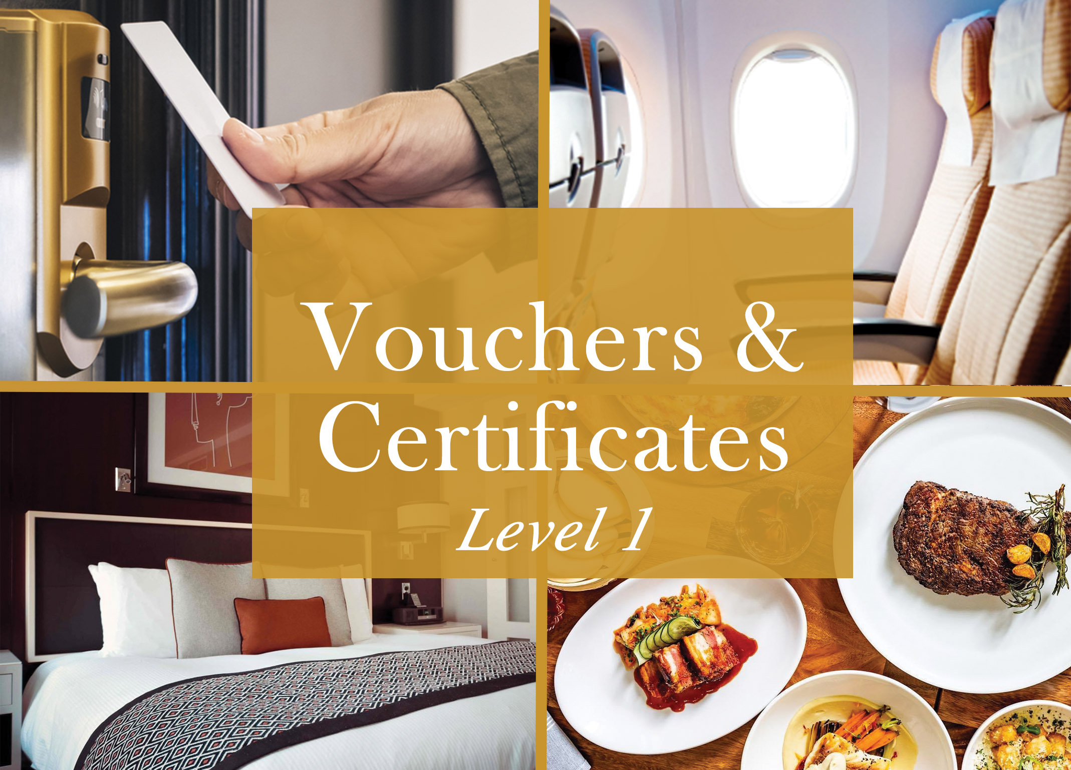 Vouchers & Certificates - Level 1